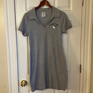 Never work, Hello Kitty gray polo dress.